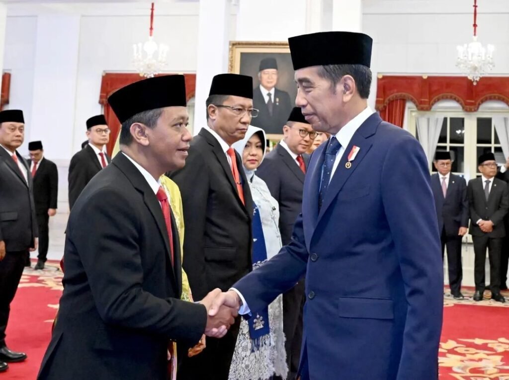 Presiden Jokowi lantik Bahlil Lahadalia sebagai Menteri ESDM