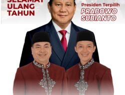 Adet Erlan Ucapkan Selamat Ulang Tahun untuk Presiden Terpilih Prabowo Subianto, Bangka Tengah Siap Bersinergi