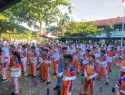 Sosialisasi Antikorupsi Melalui Senam yang Ceria di SD Kota Pangkal Pinang