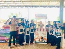 Lazismu Bangka Belitung dan Mahasiswa KKN IAIN SAS Babel Gelar Program Jumat Berbagi di Masjid Al Hasanah Desa Bukit Kijang