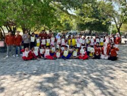 Kegiatan Ecoprint Bersama Siswa UPTD SD Negeri 8 Belinyu di Pantai Putat sebagai Wujud Kepedulian Lingkungan lewat Karya Anak